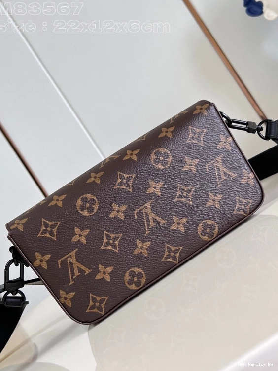 AAA Replica Ru LOUIS VUITTON Wallet Montsouris Wearable 0807